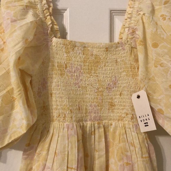 Billabong Yellow Floral Dress - Picture 11 of 12